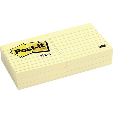 POST-IT Notes, 3X3, Lined, 12Pd, Ca Pk MMM630SS